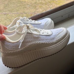 Dream Pairs Women's White Platform Sneakers